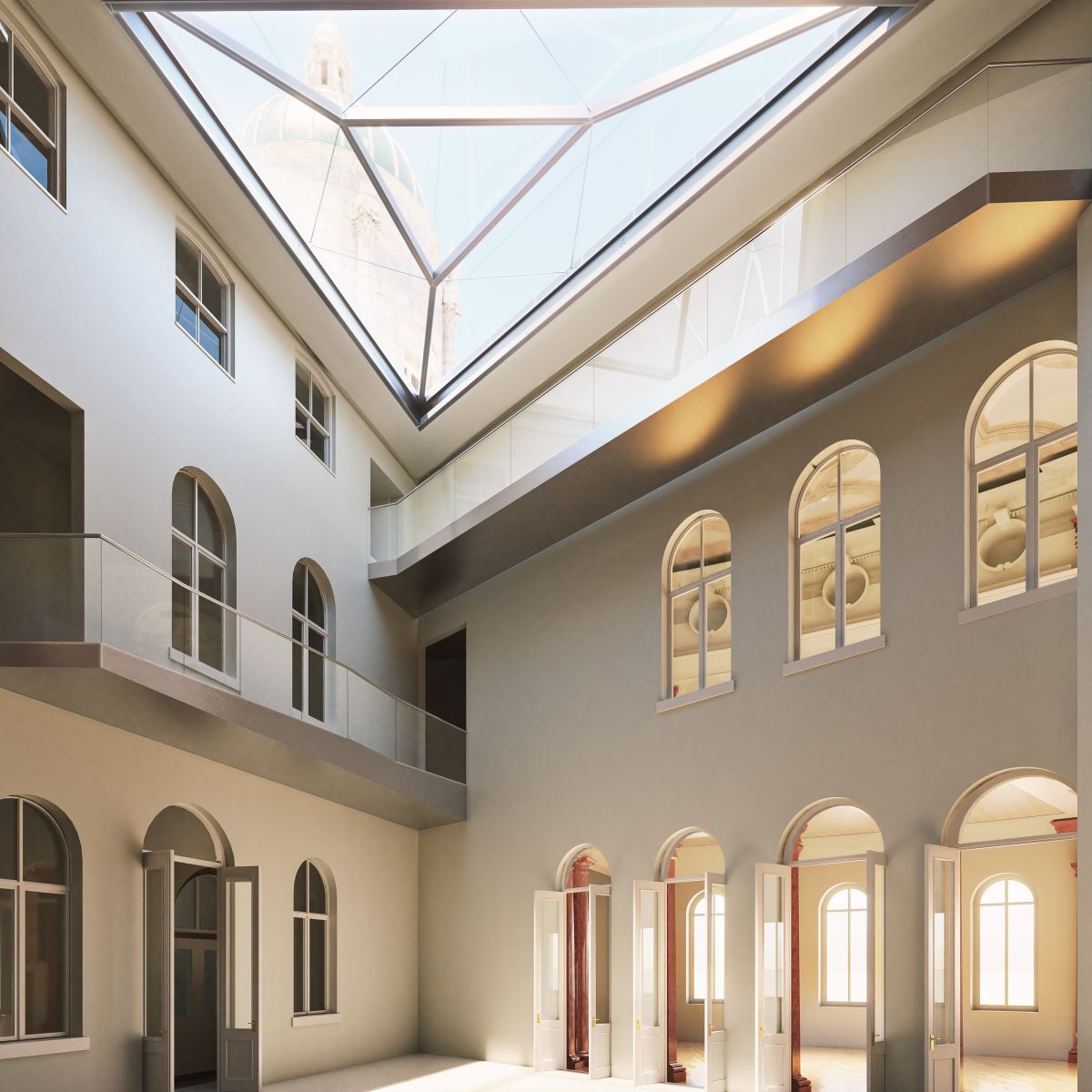 Plans for the new atrium at Hull Maritime Museum - opening more striking architecture