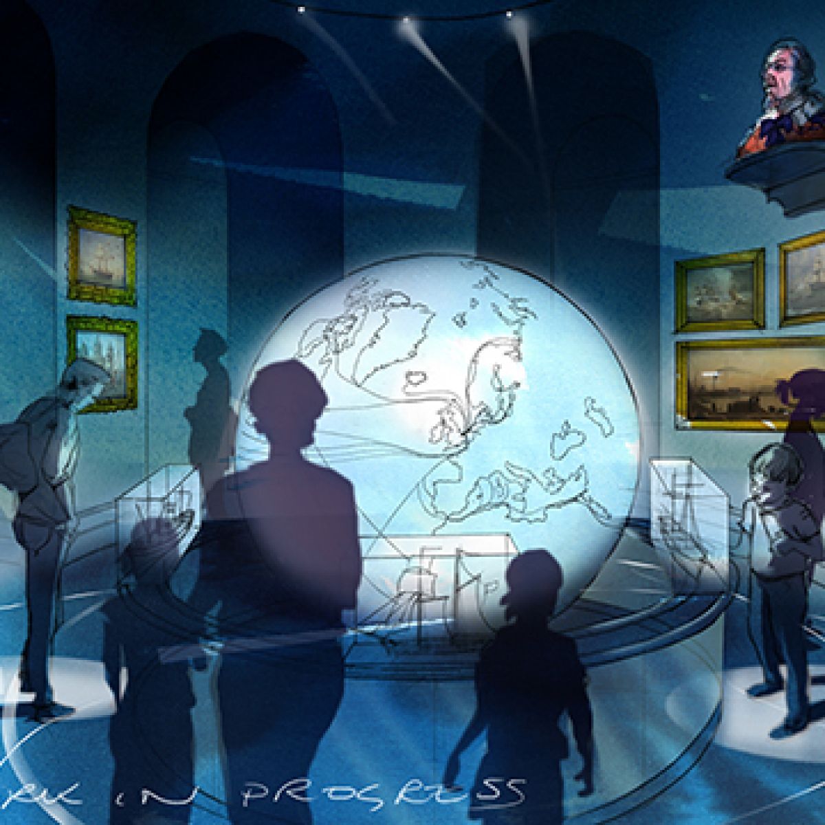 Artist impression of new exhibition at Hull Maritime Museum